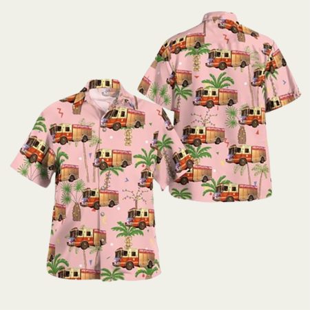 Clockville Madison County New York Town Of Lincoln Volunteer Fire Department Hawaiian Shirt