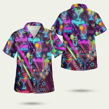 Cocktails happy hour Hawaiian Shirt