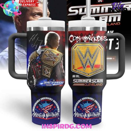 Cody Rhodes American Nightmare WWE 30oz or 40oz Stainless Tumbler With Handle NVA