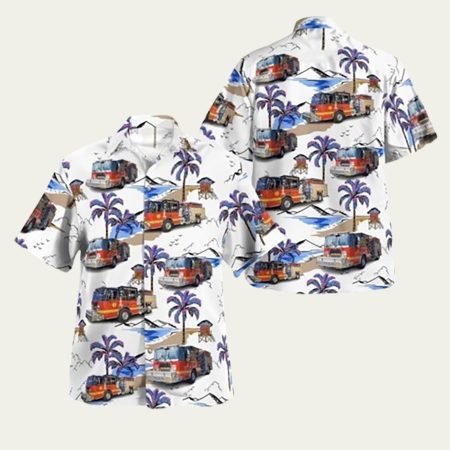Collings Lakes Fire Dept Collings Lakes Nj Hawaiian Shirt