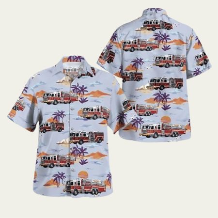 Cologne Volunteer Fire Company Mays Landing New Jersey Hawaiian Shirt