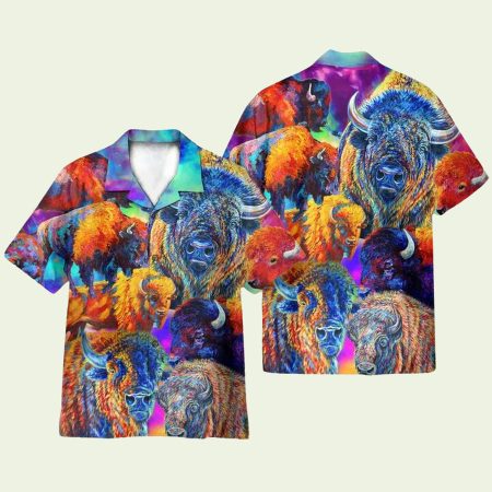 Bisons Jungle Hawaiian Shirt