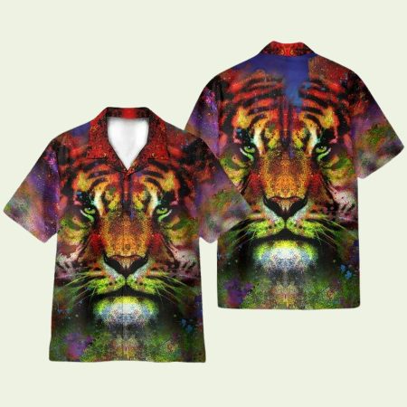 Colorful Tiger Hawaiian Shirt
