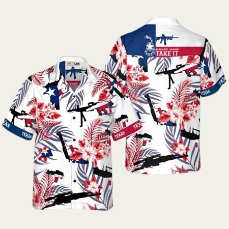 Come And Take It Texas Gun Hawaiian Shirt