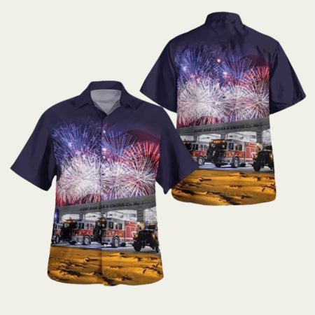 Concord New Hampshire New Hampshire Fire Hawaiian Shirt