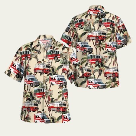 Concord New Hampshire New Hampshire Fire Academy Hawaiian Shirt