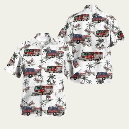 Congers Fire Department Alert Hook Ladder -and Engine Company Hawaiian Shirt