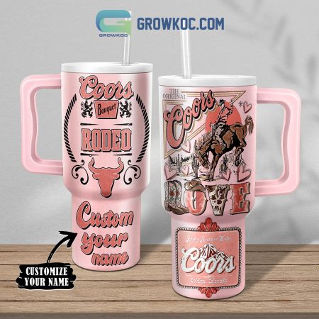 Coors Love Rodeo Personalized 30oz or 40oz Stainless Tumbler With Handle NVA