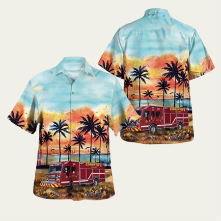 Coram Fire Department Coram New York Hawaiian Shirt