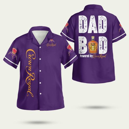 Crown Royal Dad Bod Hawaiian Shirt