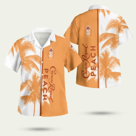 Crown Royal Coconut Peach Hawaiian Shirt