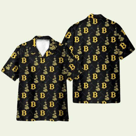 Cryptocurrency Bitcoin Miner Hawaiian Shirt