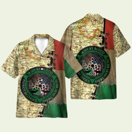 Irish By Blood American By Birth Hawaiian Shirt