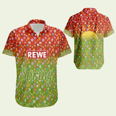 Rewe Logo Brand Bulk Logo Aloha Hawaiian Shirt