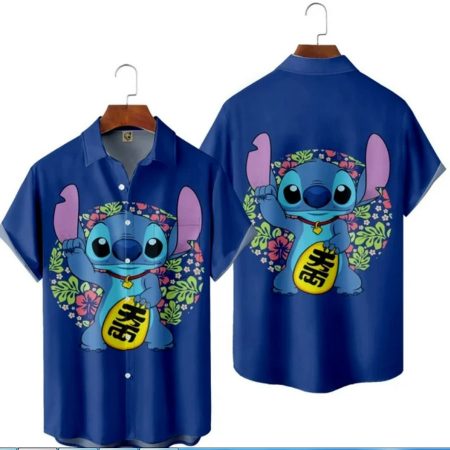 Cute Disney Stitch Hawaiian Shirt