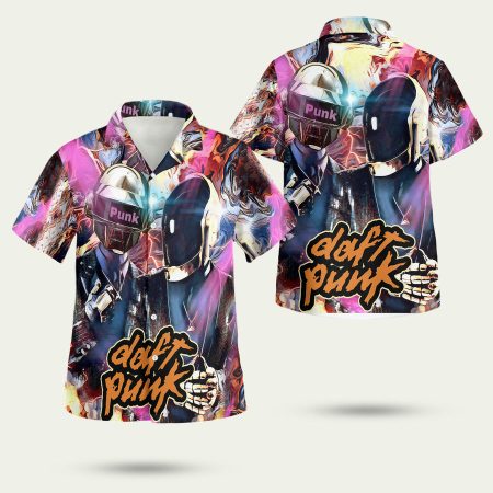 Daft Punk Helmet Hawaiian ShirtBack