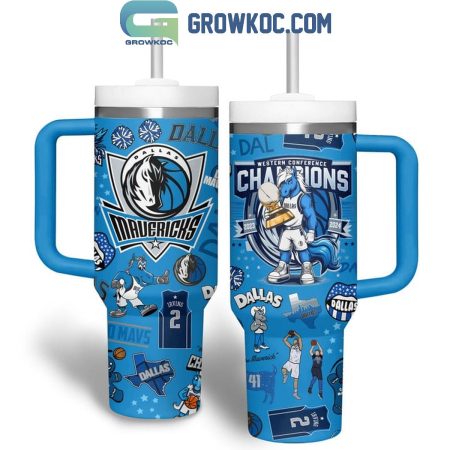 Dallas Mavericks Go Mavs Basketball Team 30oz or 40oz Stainless Tumbler With Handle NVA