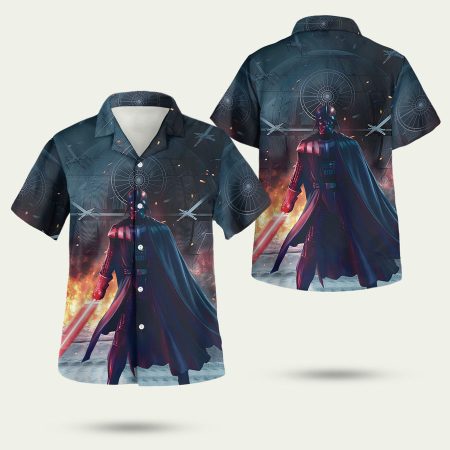Darth Vader In Battle Star Wars Hawaiian Shirt