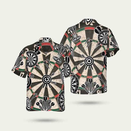 Darts Icon Game Pattern Hawaiian Shirt