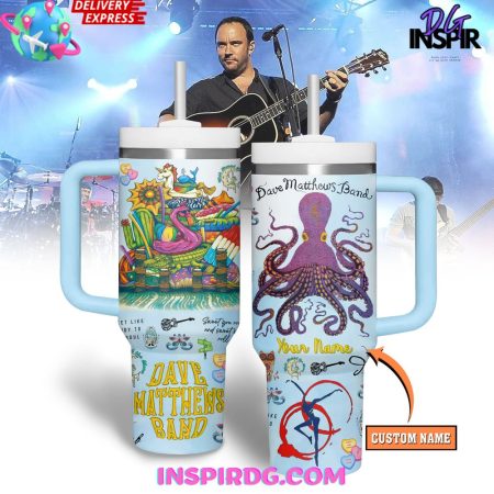 Dave Matthews Band Customize 30oz or 40oz Stainless Tumbler With Handle NVA