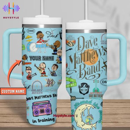 Dave Matthews Band Rock Band Walk Around The Moon Quencher 30oz or 40oz Stainless Steel Tumbler With Handle NVA