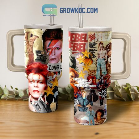 David Bowie Rebels 30oz or 40oz Stainless Tumbler With Handle NVA