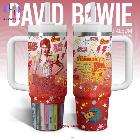 David Bowie There’s A Starman Quencher 30oz or 40oz Stainless Steel Tumbler With Handle NVA
