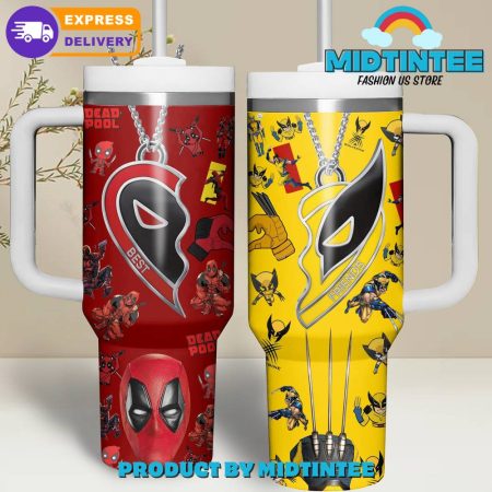 Deadpool And Wolverine New Movie Custom  Quencher 40oz Stainless Steel Tumbler With Handle HG With Handle