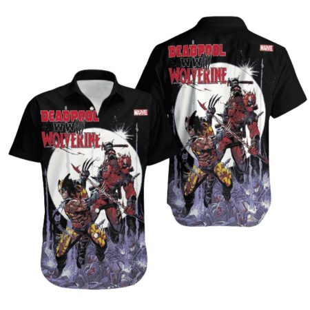 Deadpool And Wolverine World War III Hawaiian Shirt