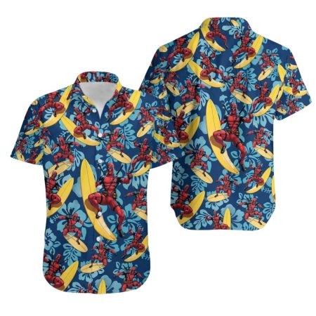 Deadpool Surfing Funny Hawaiian Shirt