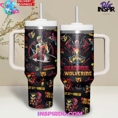 Deadpool and Wolverine Movies Deadpool 3 Custom  Quencher 30 or 40oz  Stainless Steel Tumbler HG With Handle