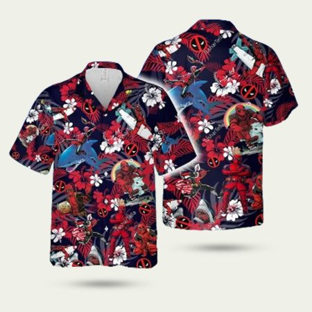 Deadpool Superhero Hawaiian Shirt