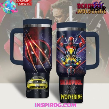 Deadpool vs Wolverine Friendship Printed 30oz or 40oz Quencher Tumbler LN