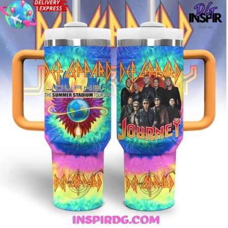 Def Leppard x Journey Summer Stadium Tour 2024 30oz or 40oz Stainless Tumbler With Handle NVA