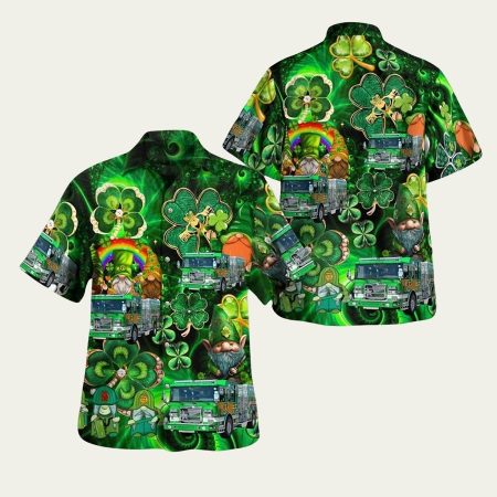 Denton Fire Department Texas Patrick’s Day Hawaiian Shirt