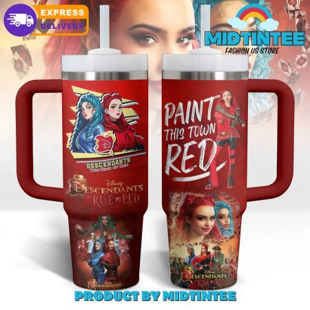 Descendants The Rise Of Red Paint This Town Red  30oz or 40oz Tumbler With Handle HG