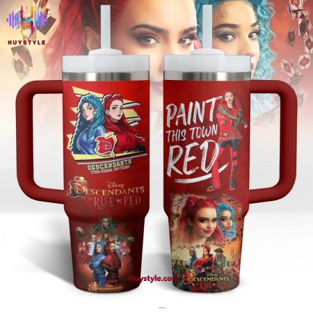 Descendants The Rise Of Red Paint This Town Red Quencher 30oz or 40oz Stainless Steel Tumbler With Handle NVA