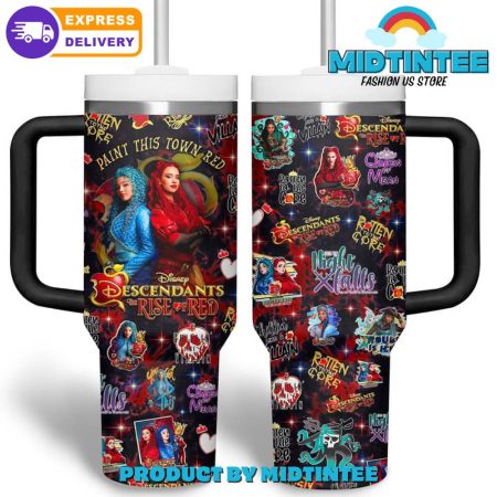 Descendants The Rise of Red Disney Black  30oz or 40oz Tumbler With Handle HG