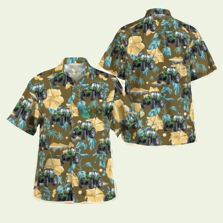 Deutz Fahr Series Agrotron Tractor Hawaiian Shirt