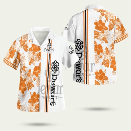 Dewars True Scotch Flower Hawaiian Shirt