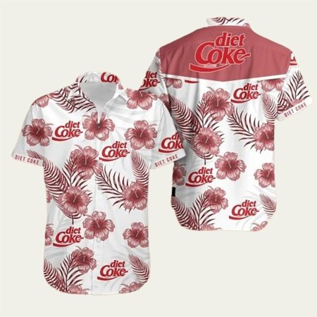 Diet Coke Flower Hawaiian Shirt