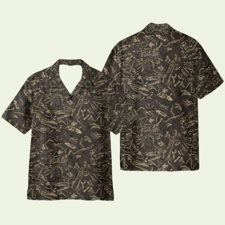 Dinosaurs Fossil Hawaiian Shirt