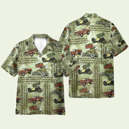 Dirt Track Racing Hawaiian Shirt
