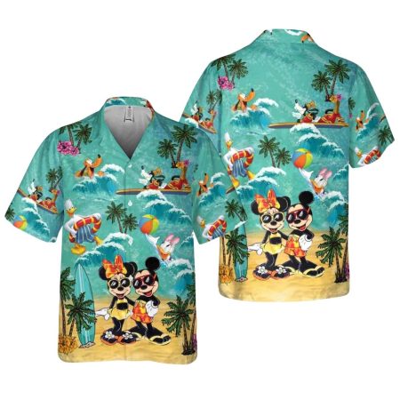 Disney Mickey And Minnie Hawaiian Shirt