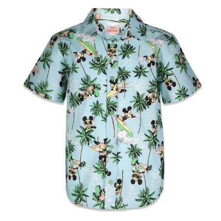 Disney Mickey Mouse Big Boys Hawaiian Shirt