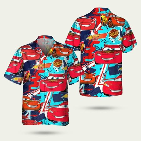Disney Cars Rusteze Lightning Mcqueen Funny Hawaiian Shirt