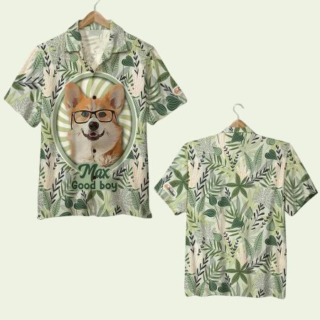 Dog Lover Floral Pattern 1 Hawaiian Shirt