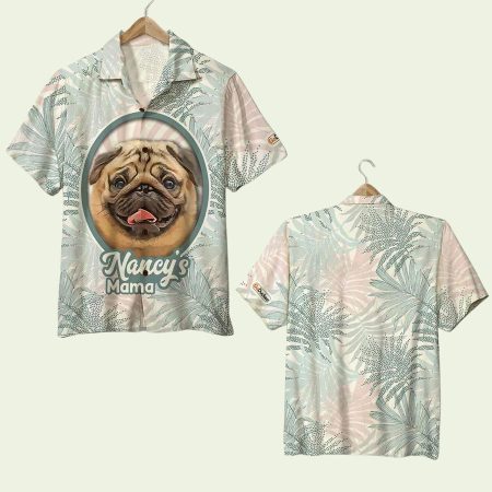 Dog Lover Floral Pattern Hawaiian Shirt