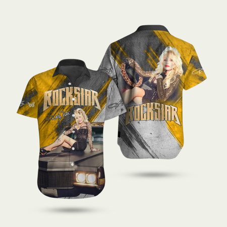 Dolly Parton Car Signature Hawaiian Shirt