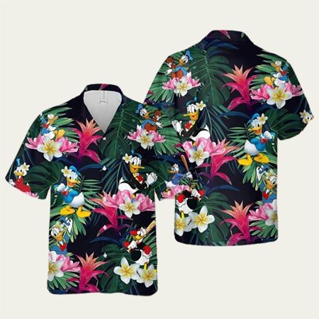 Donald Duck Tropical Summer Hawaiian Shirt